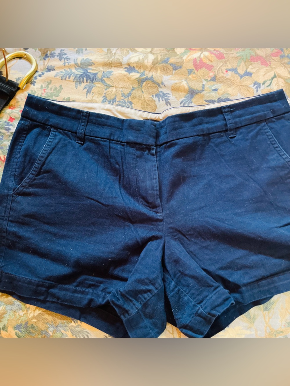 Classic Women's Navy Cotton Shorts
